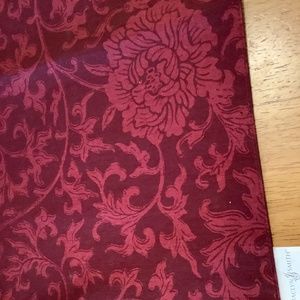 Burgundy table runner